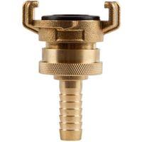 Polet Klauwkoppeling 1/2'-13mm verstelbaar messing - thumbnail