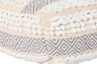 Kussen DKD Home Decor Voor op de grond Wit Grijs Vierkant Boho 60 x 60 x 25 cm - thumbnail