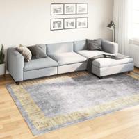 VidaXL Vloerkleed wasbaar anti-slip 190x300 cm grijs - thumbnail