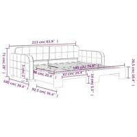 Slaapbank met onderschuifbed 90x190 cm fluweel lichtgrijs - thumbnail