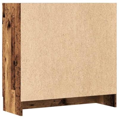 Boekenkast 82,5x30,5x80 cm bewerkt hout oud houtkleurig Boekenkast 82,5x30,5x80 cm bewerkt hout oud houtkleurig