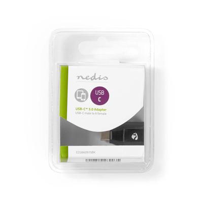USB 3.0-Adapter | Type-C Male - A Female | Zwart