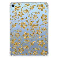 iPad (2022) 10.9 Siliconen Hoesje Gouden Bloemen - thumbnail