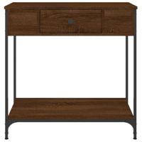 Wandtafel 75x34,5x75 cm bewerkt hout bruin eikenkleur - thumbnail