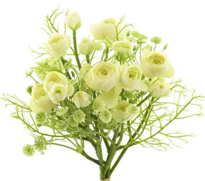 Mini rozenknop bundel met gypso crème 37cm Mini rozenknop bundel met gypso crème 37cm