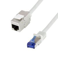 LogiLink CC5102S RJ45 Netwerkkabel, patchkabel CAT 6A S/FTP 15 m Grijs Snagless 1 stuk(s) - thumbnail