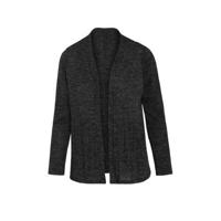 Cassis fijngebreid vest met glitters antraciet - thumbnail