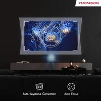 Thomson Sirius PG55B Draagbare Smart Laserprojector met Google TV, Ingebouwde Batterij, Ultra Short Throw, 600 ANSI Lumen, HDR10+, Dolby Audio, Autofocus, Wi-Fi, Bluetooth – Zwart - thumbnail
