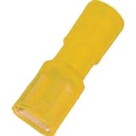 Intercable 180931 Platte stekker (female) Insteekbreedte: 6.30 mm Insteekdikte: 0.80 mm Volledig geïsoleerd Geel 1 stuk(s) - thumbnail