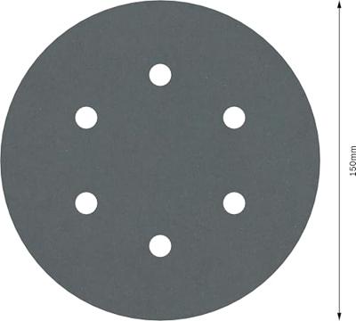 Bosch Accessories Best for Stone 2608605131 Excenterschuurpapier Met klittenband, Geperforeerd Korrelgrootte (num) 600 (Ø) 150 mm 5 stuk(s)
