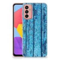 Samsung Galaxy M13 | M23 | Bumper Hoesje | Wood Blue - thumbnail