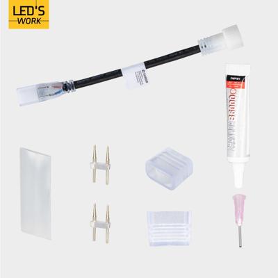 LED's Work Accessoires set voor LED strip bouwverlichting - Koppelstuk, lijm en eindkapjes LED's Work Accessoires set voor LED strip bouwverlichting - Koppelstuk, lijm en eindkapjes