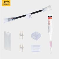 LED&apos;s Work Accessoires set voor LED strip bouwverlichting - Koppelstuk, lijm en eindkapjes - thumbnail