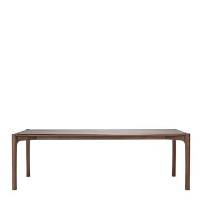 Ethnicraft Eettafel 'PI' Gevernist Teakhout, 240 x 100cm, kleur Bruin
