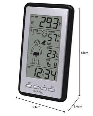 Proficell/Technoline WS 9632 Weerstation Zwart Proficell/Technoline WS 9632 Weerstation Zwart