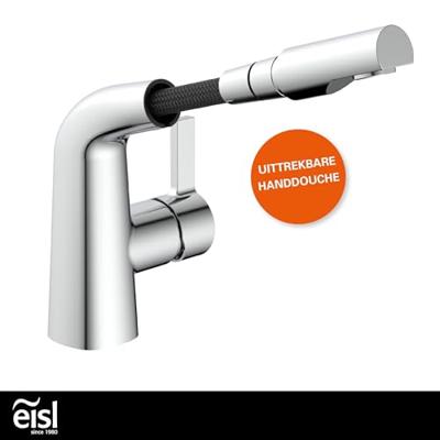 EISL COOL mengkraan wastafel met uittrekbare mousseur | chroom - NI075COCR - NI075COCR EISL COOL mengkraan wastafel met uittrekbare mousseur | chroom - NI075COCR - NI075COCR