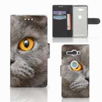 Telefoonhoesje met Pasjes Sony Xperia XZ2 Compact Britse Korthaar - thumbnail