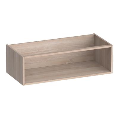 Brauer Flourish - Bijkast - 100 cm - met 1 Opbergvak - Lamellen Eiken Wit