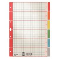 Leitz 4350 Register DIN A4 blanco Karton Grijs 6 tabbladen 43500085 - thumbnail