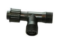 T connector zwart 010-004 (2 stuks) - thumbnail