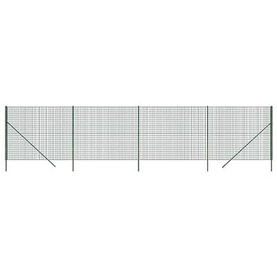 VidaXL Draadgaashek 1,8x10 m gegalvaniseerd staal groen