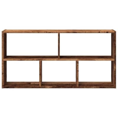 Wandschap 100x25x50 cm bewerkt hout oud houtkleurig Wandschap 100x25x50 cm bewerkt hout oud houtkleurig