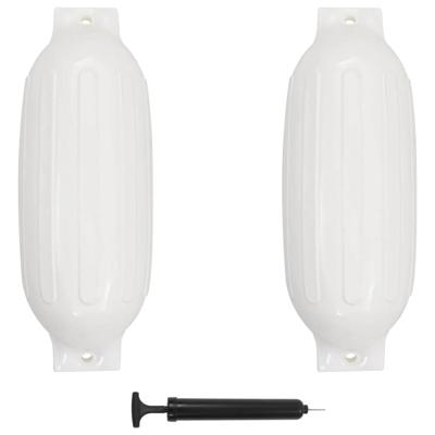 VidaXL Bootstootkussens 2 st 69x21,5 cm pvc wit