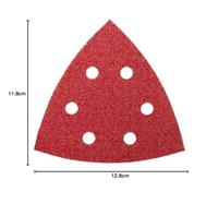 Bosch Accessories 2609256A55 Deltaschuurpapier Met klittenband, Geperforeerd Korrelgrootte (num) 40 Hoekmaat 105 mm 5 stuk(s) - thumbnail