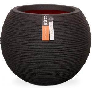 Capi Nature Rib NL bol 62x48cm bloempot zwart Capi Nature Rib NL bol 62x48cm bloempot zwart