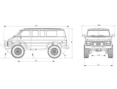 FTX Outback Mini XP Rock Van 4WD electro crawler RTR - Grijs