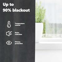 VidaXL Verduisterende gordijnen 2 pcs lichtgrijs 140 x 245 cm fluweel - thumbnail