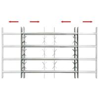 Raambeveiliging verstelbaar met 4 dwarsstangen 700-1050 mm - thumbnail