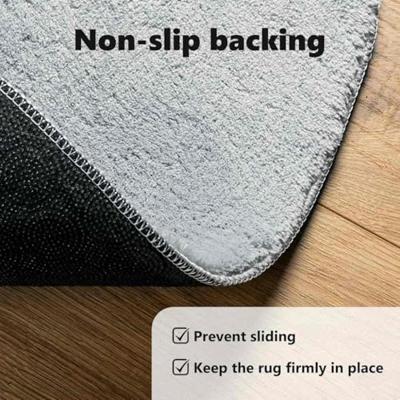 VidaXL Vloerkleden ovaal huarte grijs 80 x 150 cm 100% polyester