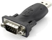 Equip 133382 usb type a to serial rs232 db9 adapter, usb a, rs-232, black - thumbnail