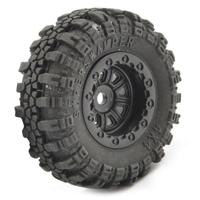 FTX - Outback Mini Swamper Tyre & Wheel Set - Black (4Pc) (FTX8859BK) - thumbnail