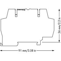 WAGO 859-392 Relaisklem Nominale spanning: 24 V/DC Schakelstroom (max.): 3 A 1x wisselcontact 1 stuk(s) - thumbnail
