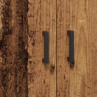 Dressoir 69,5x34x90 cm bewerkt hout oud houtkleurig - thumbnail
