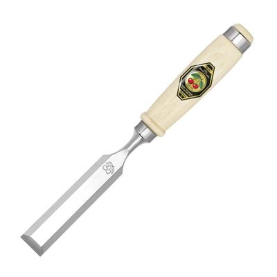 Kirschen Steekbeitel | snedeb. 10mm + 2 stalen klemgereedsch. | heft van wit beukenhout Ulm vorm | 1 stuk - 1001010 - 1001010