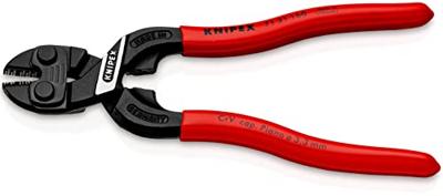 Knipex CoBolt® S compacte boutensnijtang met snijuitsparing | Kunststof bekleed | Zwart geatramenteerd | Lengte 160 mm - 71 31 160 SB Knipex CoBolt® S compacte boutensnijtang met snijuitsparing | Kunststof bekleed | Zwart geatramenteerd | Lengte 160 mm - 71 31 160 SB