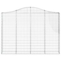 Schanskorf gewelfd 200x30x140/160 cm gegalvaniseerd ijzer - thumbnail