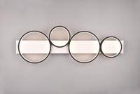 Trio Leuchten Plafondlamp Medera 4 lichts L 100 cm wit zwart - thumbnail