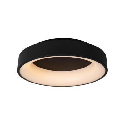 Lucide MIRAGE - Plafonnière - Ø 38 cm - LED Dimb. - 1x22W 2700K - Zwart