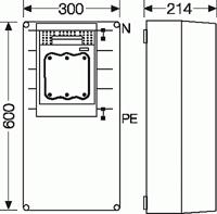 Hensel 2000783 NH-zekeringhouder Afmeting zekering: 1 3-polig 250 A 800 V - thumbnail