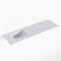 MONDIAZ LEX Cale solid surface inleg wastafel voor toiletmeubel 100cm. Positie wasbak links - thumbnail