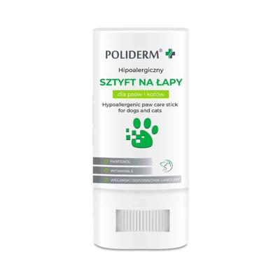 POLIDERM hypoallergene pootstick voor hond en kat - 14,5g