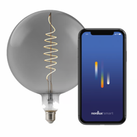 G200 Rookglas Smart Led lamp E27 fitting 20 cm - thumbnail