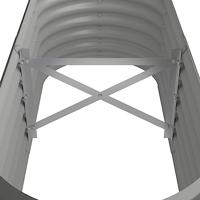 Plantenbak 114x40x36 cm gepoedercoat staal grijs - thumbnail