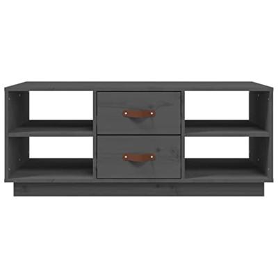 Salontafel 100x50x41 cm massief grenenhout grijs Salontafel 100x50x41 cm massief grenenhout grijs