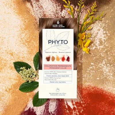 Phyto Phytocolor Permanent Color 6 Blond foncé Haarverf 112 ml - thumbnail