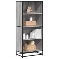Boekenkast 60x35x139 cm bewerkt hout grijs sonoma eikenkleurig - thumbnail